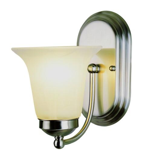 1LT BATH-MRBLZD/BELL GLASS